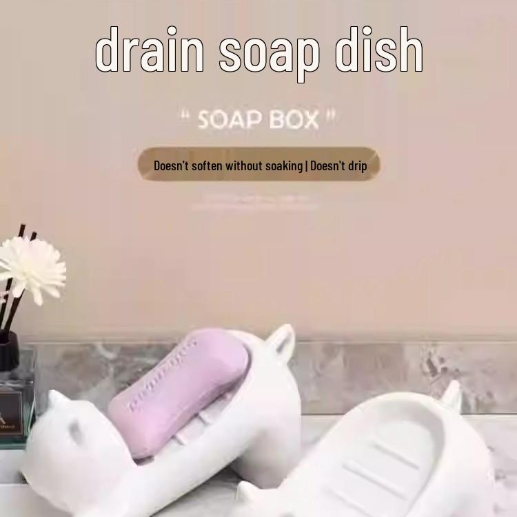 5 Yuan Off for Newcomers: No-Punch Suction Cup Soap Dish Holder with Creative Wall-Mounted Design