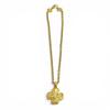 Very Good CHANEL Necklace COCO Mark Heart Motif Four-Leaf Clover Chain Gold 96A Used