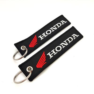 For CBR 600RR CBR 1000RR CB650R CB1000R Motorcycle Embroidery Keychain Keyring Label Racing Emblem Key Pendant Gifts KU9