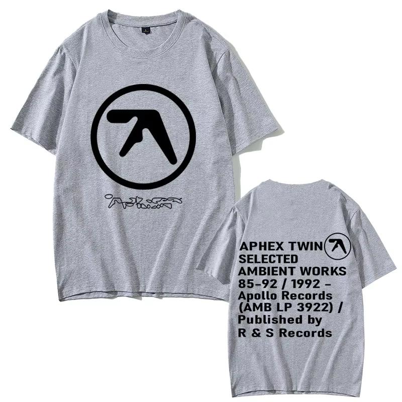 Aphex Twin Graphic Tshirt UNISEX Women Casual Cotton Vintage Short Sleeve T Shirt Male Gothic Rock Tshirts Streetwear