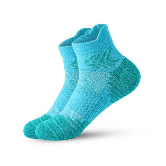 Unisex Sports Socks: Short, Terry Loop Bottom for Basketball, Running, Fitness, and Badminton.