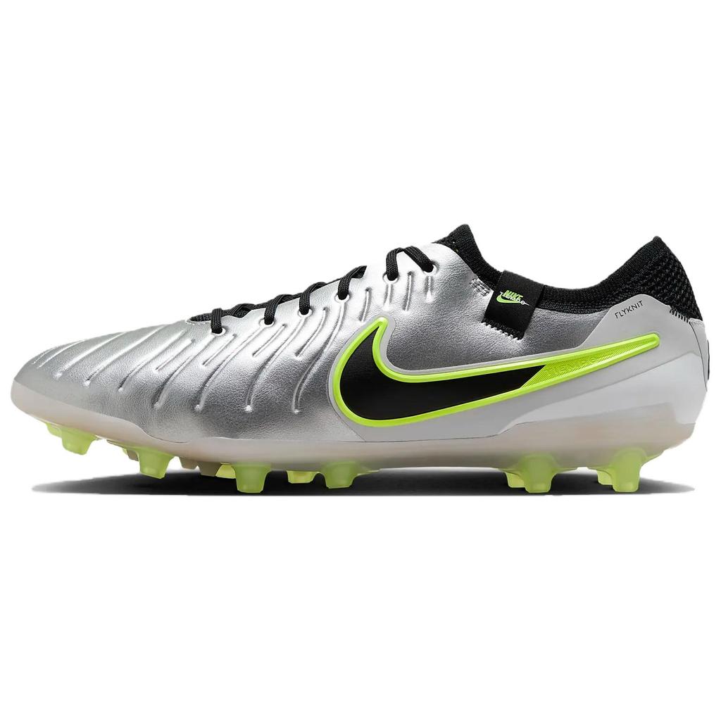 Nike Tiempo Legend 10 Elite AG Pro Metallic Silver Volt Black  DV4330-001
