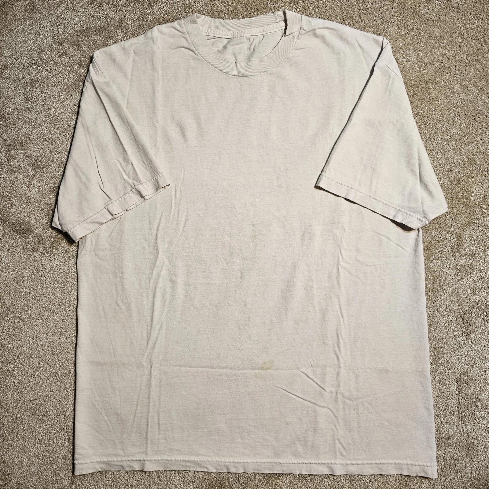

Vintage 90s Y2k Thrashed Lived-In Blank Stained T-shirt Mens XL Sleeze Punk Emo M