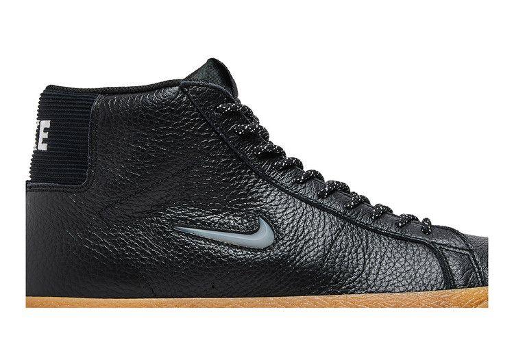 Мужские кроссовки Nike Zoom Blazer Mid Premium SB Черный Жевательная резинка Камень Черный/Черный/Жевательная резинка Светло-коричневый/Белый