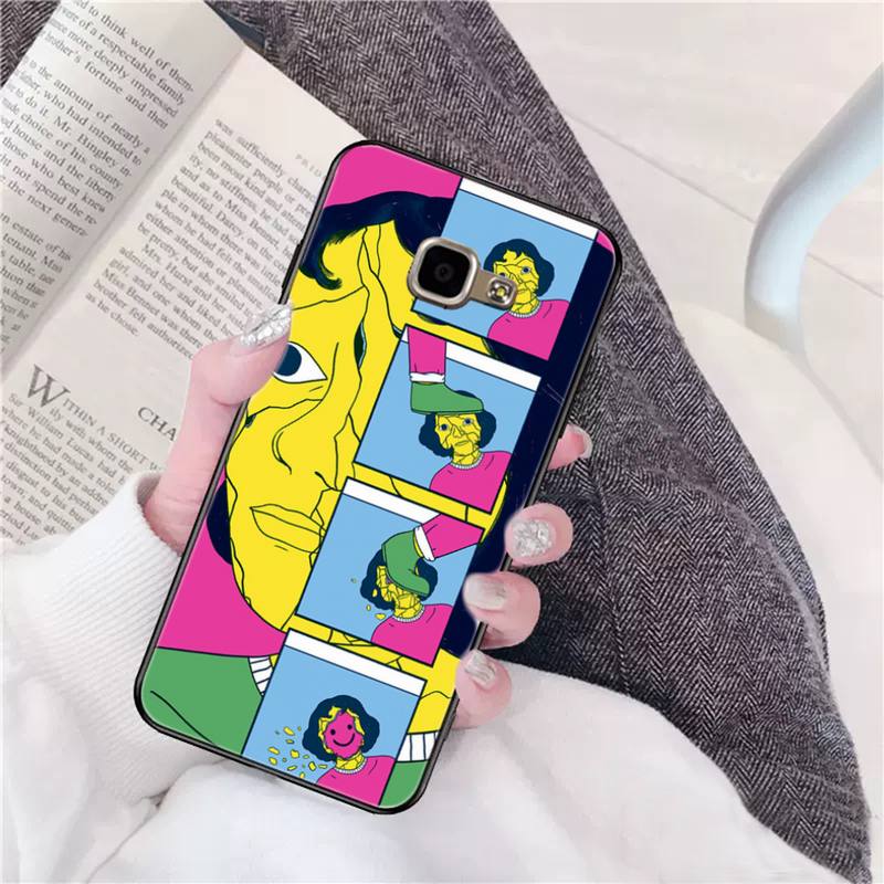 Carcasă de telefon cu impact artistic creativ pentru Samsung Galaxy A51 A50 A71 A21s A31 A41 A10 A20 A70 A30 A22 A02s A13 A53 5G Cover Coque