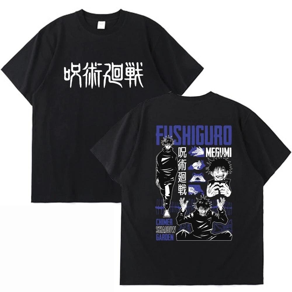 Уличная футболка с принтом аниме дзюдзюцу кайсен унисекс женская уличная футболка в стиле Харадзюка с круглым вырезом футболка большого размера в стиле хип-хоп готическая одежда футболки топы 2XL 2373₽