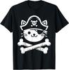 Pirate Cat Crossbones Cat Lover Cats Kitten Owner T-Shirt