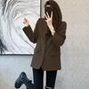 Suit Jacket Women's Spring Temperament Korean Version of The Wild Small Commuter Khaki Suit Jacket Women