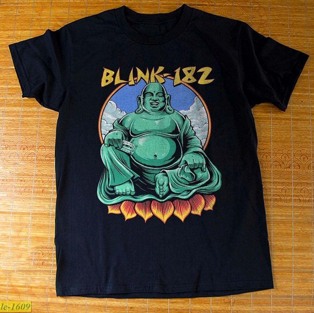 Blink182 Buddha Punk Rock Music Unisex Black Tshirt Size S5XL Unisex T-Shirt S