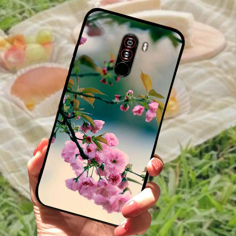 For Xiaomi Mi Pocophone F1 Case Cover PocoF1 Silicone Soft Marble Black Bumper Funda Coque for Xiaomi Poco F1 Poko Protective