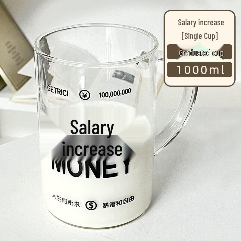 ZISIZ Large Capacity High Borosilicate Glass Tea Cup