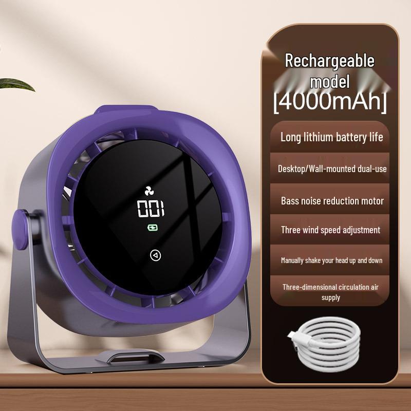 Portable Strong Wind Battery-Powered Handheld Mini Fan for Students