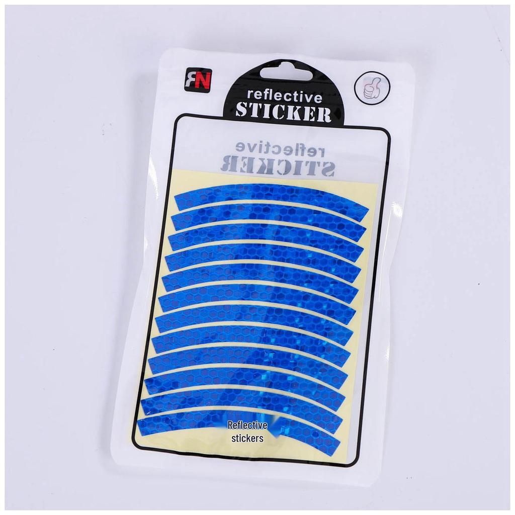 26-Inch Adult Bike Reflective Wheel Hub and Helmet Stickers with Rim Protection