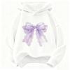 Harajuku Blue Bow Heart Funny Hoodie Kids Children's Sweatshirt Hoody for Boys Girls Casual Hoodies Hip Hop Clothes
