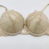 European and American Sexy Women's Underwear Deep V Small Chest Shows Big Thick Cup Gathering Bra with Steel Ring On the Lace Bra Cover