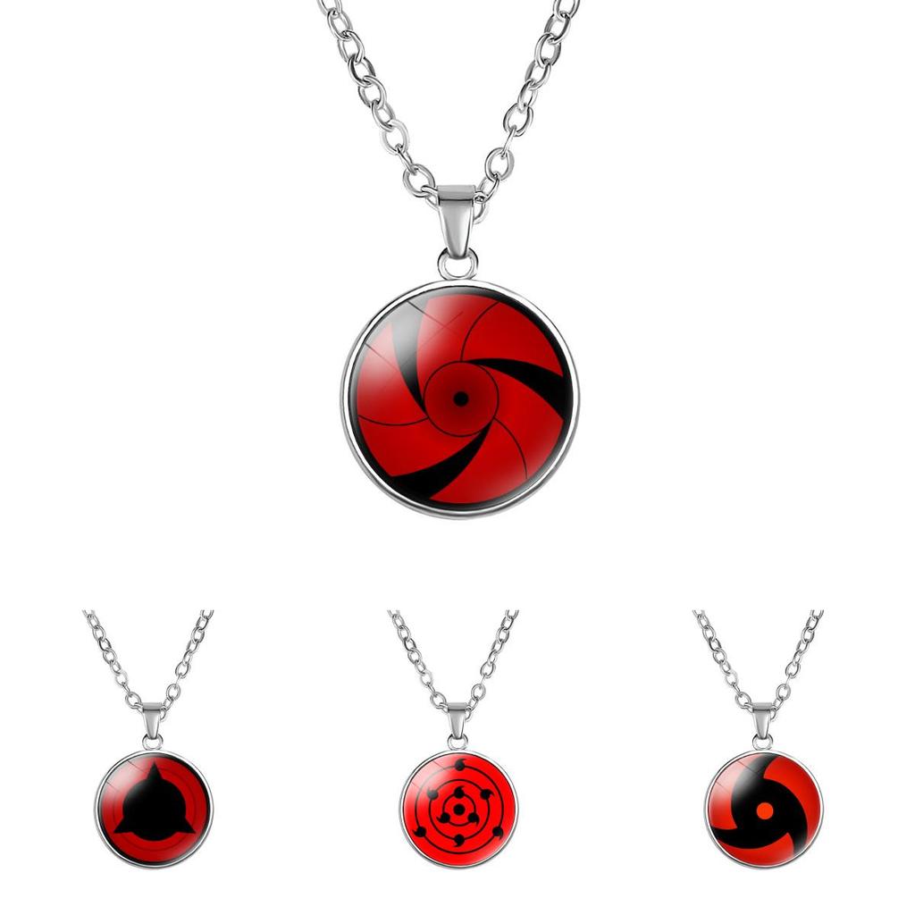 Stylish Naruto Rinnegan Necklace Mixed Material Anime Geometry Pendant