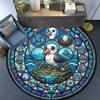 Seagulls Ocean Adventure Round Area Rug Under Office Chairs Bedroom Living Room Home Decor