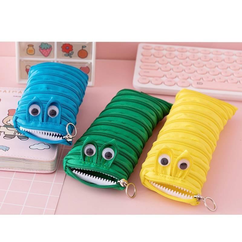Cute And Stylish Canvas Zipper Pencil Case For School Adorable And Fun Design