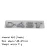 3D Premium ABS D-4ST Letter Sticker Tail Bumper Badge Auto Rear Trunk Emblem Accessories Exterior Decoration