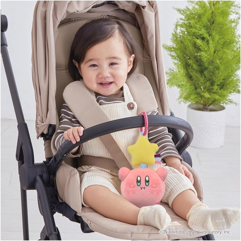 Takara Tomy Kirby On-the-Go Vibrating Plush Toy Soft and Cuddly 20 Cm