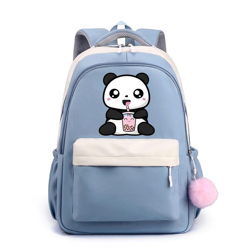 Cute Kawaii Panda Pattern Backpack Girls Boys School Bag New Cartoon Panda High Quality Zipper Backpacks