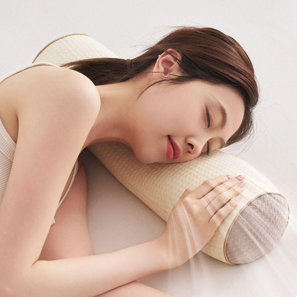 Breathable Buckwheat Husk Cervical Pillow Triangular/Cylindrical Sleep Pillow Adult