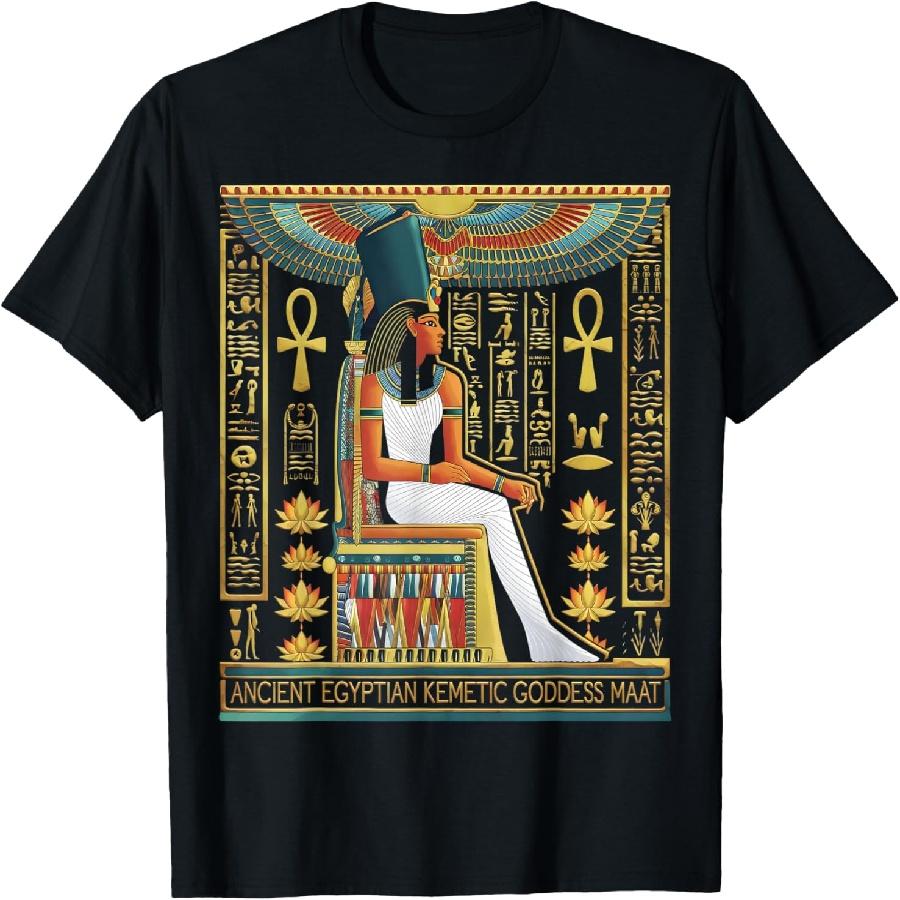 

Ancient Ma at Goddess Egyptian Mythology Fans Design T-Shirt XXXXXL чорний