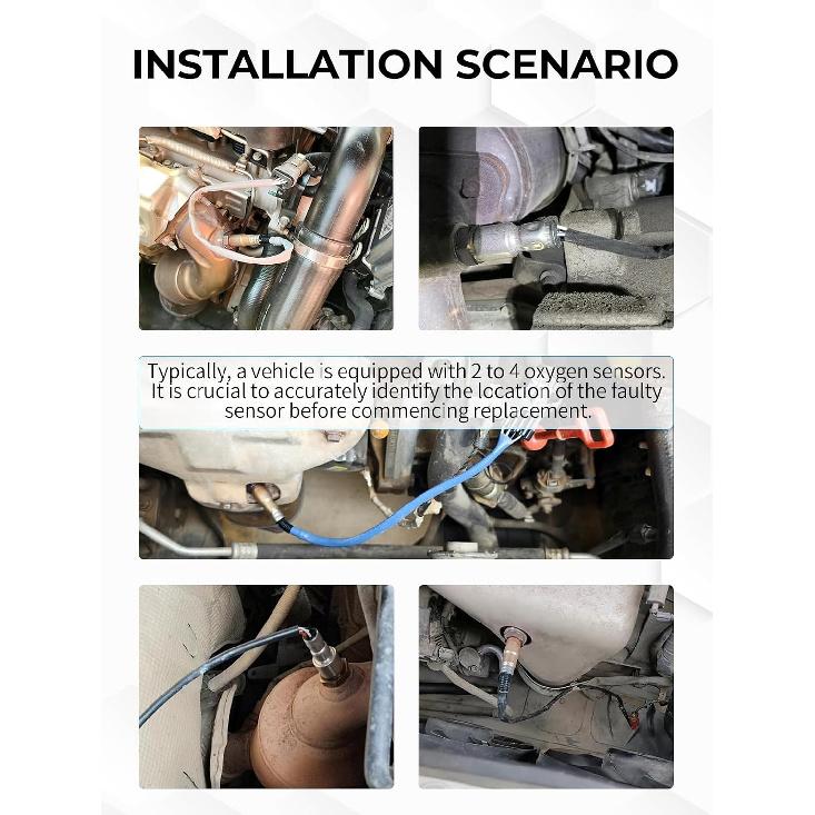 O2 Oxygen Sensor Downstream Fit for Toyota Camry Avalon 4Runner RAV4 Solara Sequoia Tundra, Lexus ES350 GX470 LX570 NX300h, 2008 2009 2010 2011 2012