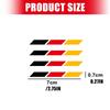 Car Motorcycle Stickers Scratch Concealment Italian French German Flag Pattern Stickers for Curved Surfaces PVC