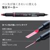 Tombow Pencil Fluorescent Kei Coat Twin Type Pen Polymer Coated 10 Pen, (Strong Tip! Lead), Colors, WA-TC10C