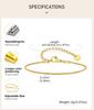 Snake Chain Bracelet for Women Stainless Steel Round 1.2mm 2mm Non-tarnish Waterproof Minimalist Stacking Jewelry