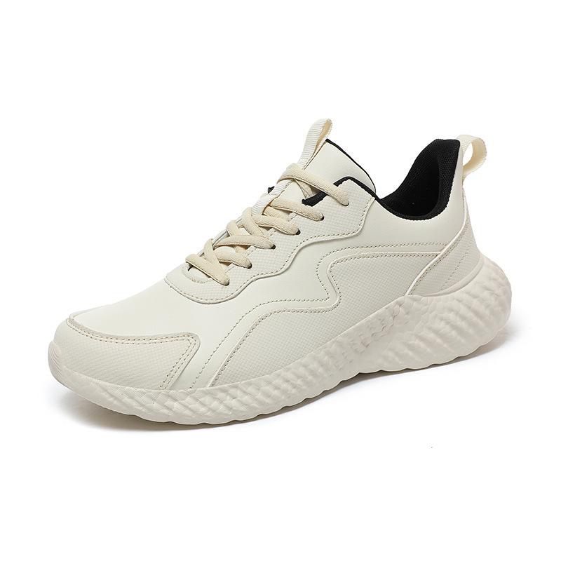 

Autumn and winter leather surface large size breathable men s shoes outdoor fashion casual sports shoes lightweight soft sole trendy dad shoes 48