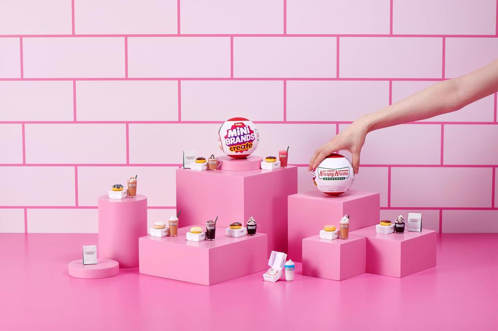 Mini Brands Create Krispy Kreme 1 by ZURU Mini Collectible Blind DIY Resin Mini Replica Ages Series, Capsule, - Packaging, Novelty, Play, Food,