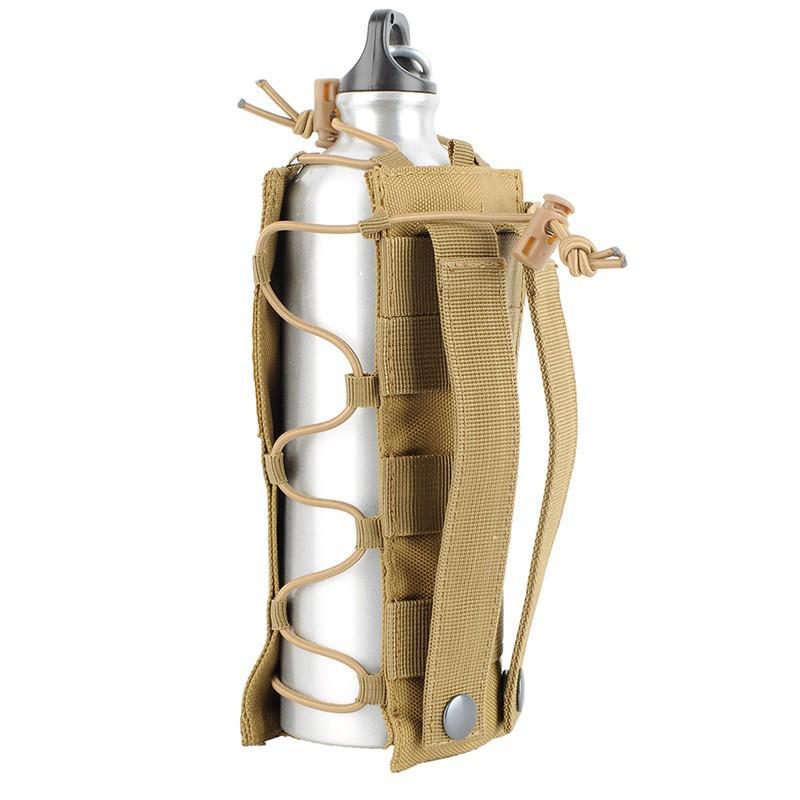 Elastic Water Bottle Bag Multi-functional Military Fan Outdoor Sports Cup Cover Molle Accessories Hanging Waist Pocket
