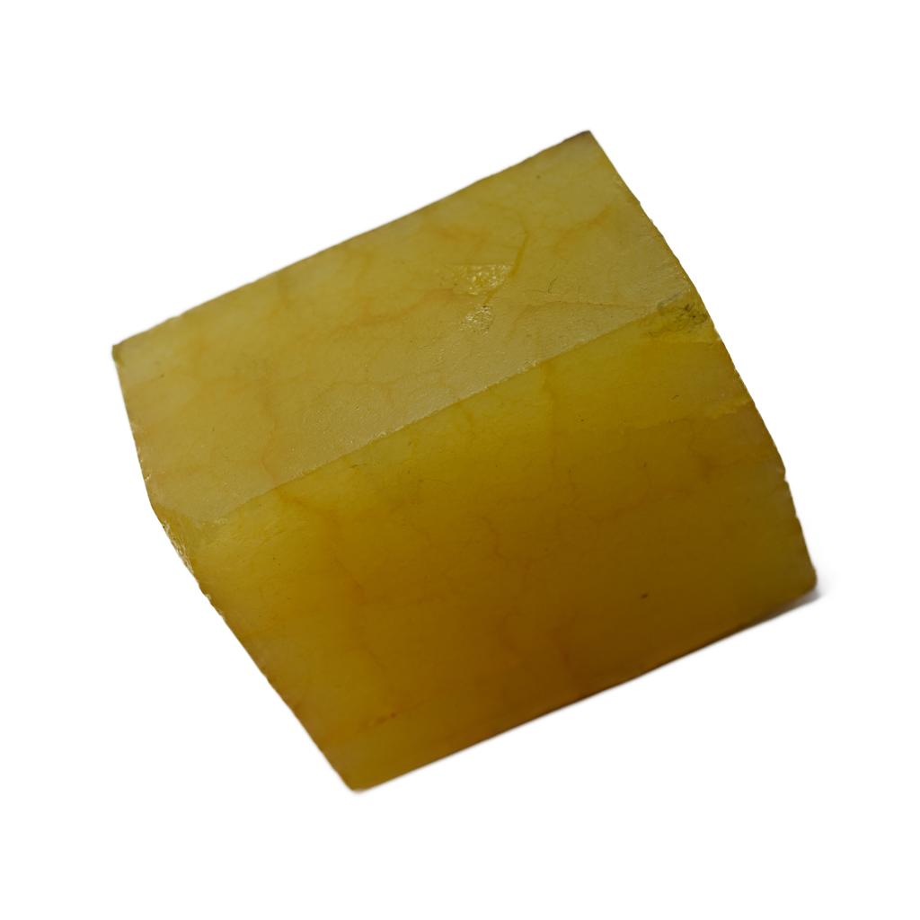 Natural Yellow Sapphire Uncut Dyed Rough 200.56 Ct Huge Size CERTIFIED Gemstone