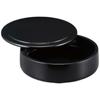 Premium Nigiri Sushi Premium Made In Japan J-Kitchens Plate, Round, 7.5-inch, Black,