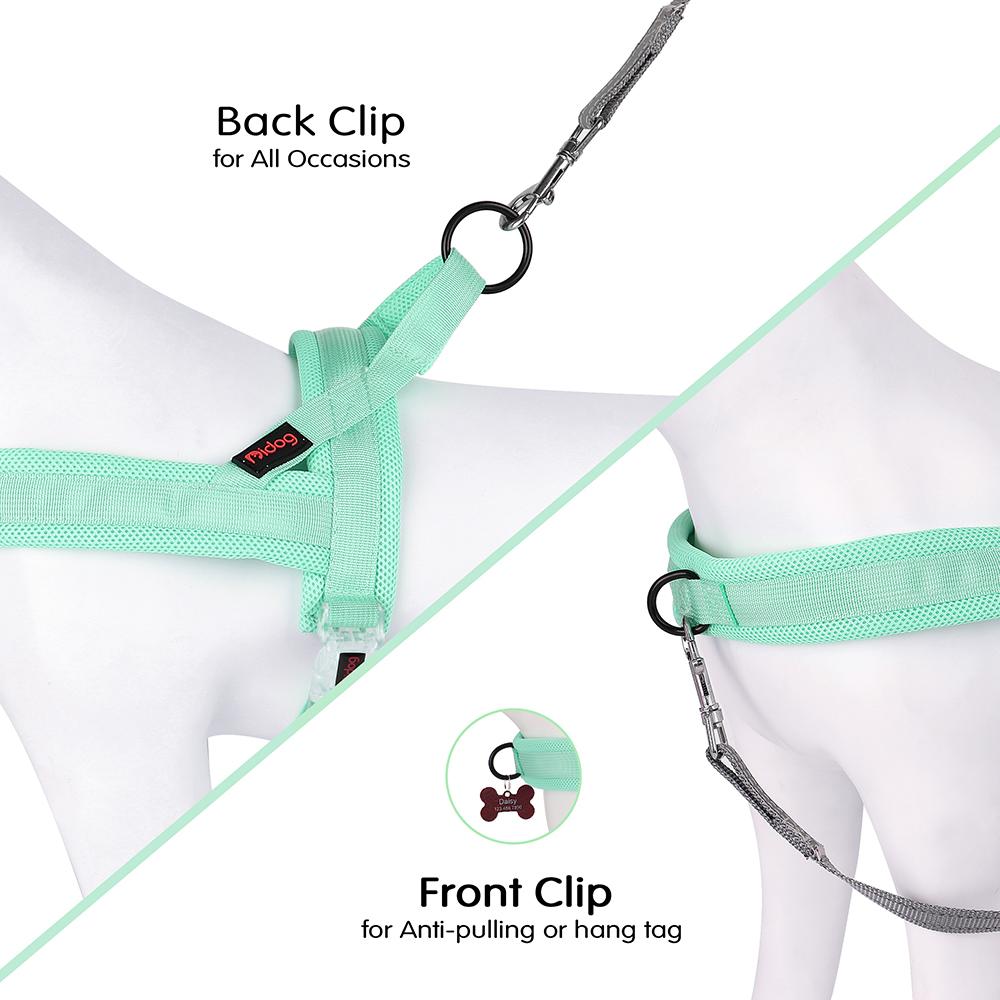 Nylon Dog Harness No Pull Dog Puppy Harnesses Soft Padded Pet Vest Adjustable for Small Medium Large Dog Chihuahua Pug Pitbull