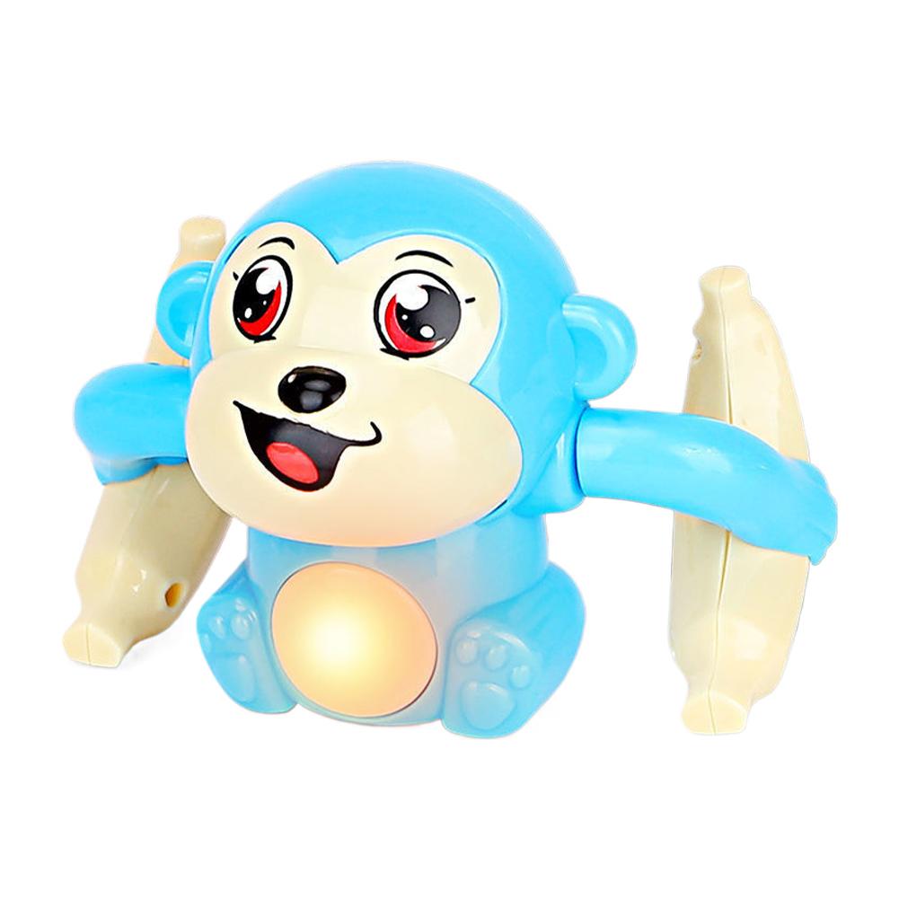 1Pcs Kids Toy Electric Rolling Monkey Light Music Puzzle Sound Prompt Monkey Children's Toy Gift Preschool Education Toy