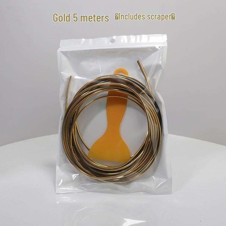 Chrome Car Interior Trim Strip for Door, Console, and Dashboard