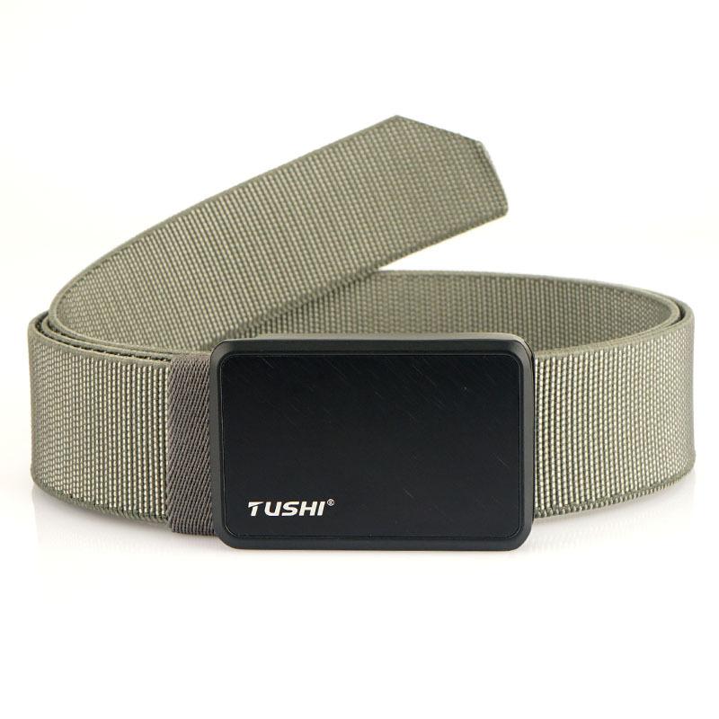 Neuer Pendlergürtel für Herren mit automatischer Schnalle aus Nylon, vielseitiger, dicker Doppelschichtgürtel für die Freizeit im Freien