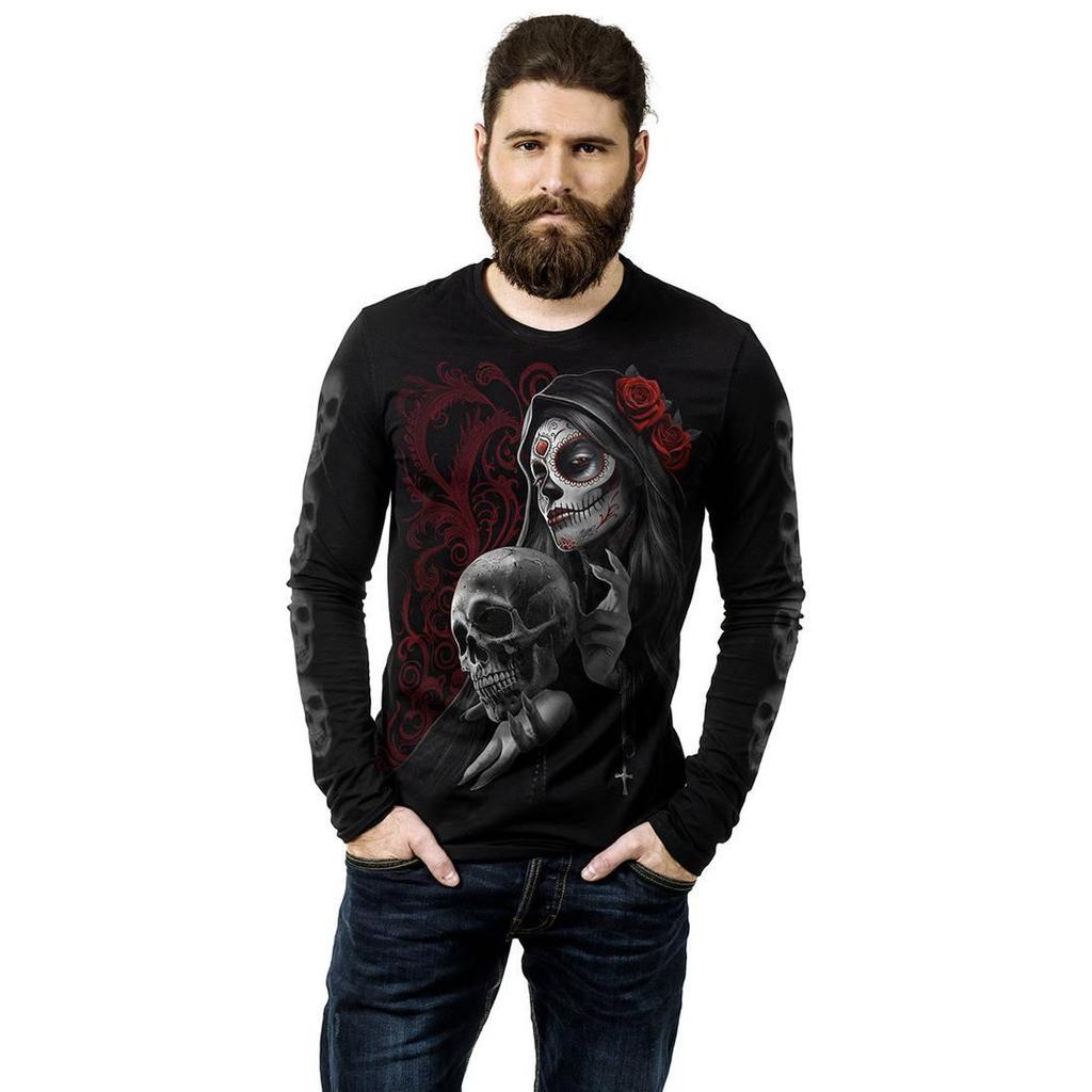 Spiral Direct Unisex Adult Love Is Dead Long-Sleeved T-Shirt