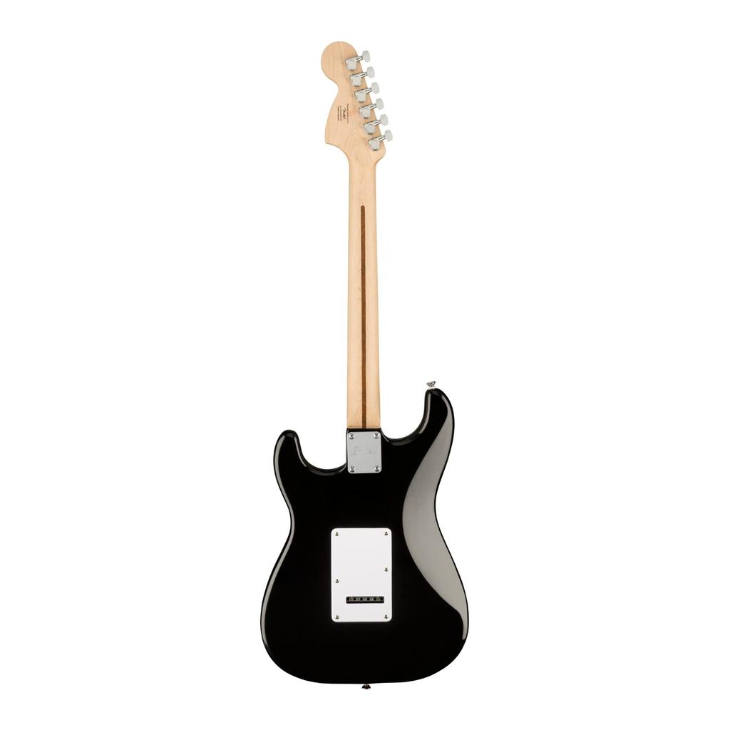Squier by Fender Affinity Series™ Stratocaster® Electric Guitar, Maple Fingerboard, White Pickguard, Black Soft Case