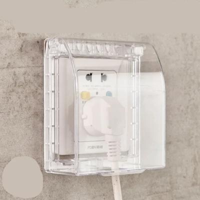 Self-Adhesive 86 Type Wall Socket Waterproof Box Plastic Antifouling Electric Plug Cover Thickening Prevent Electric Shock