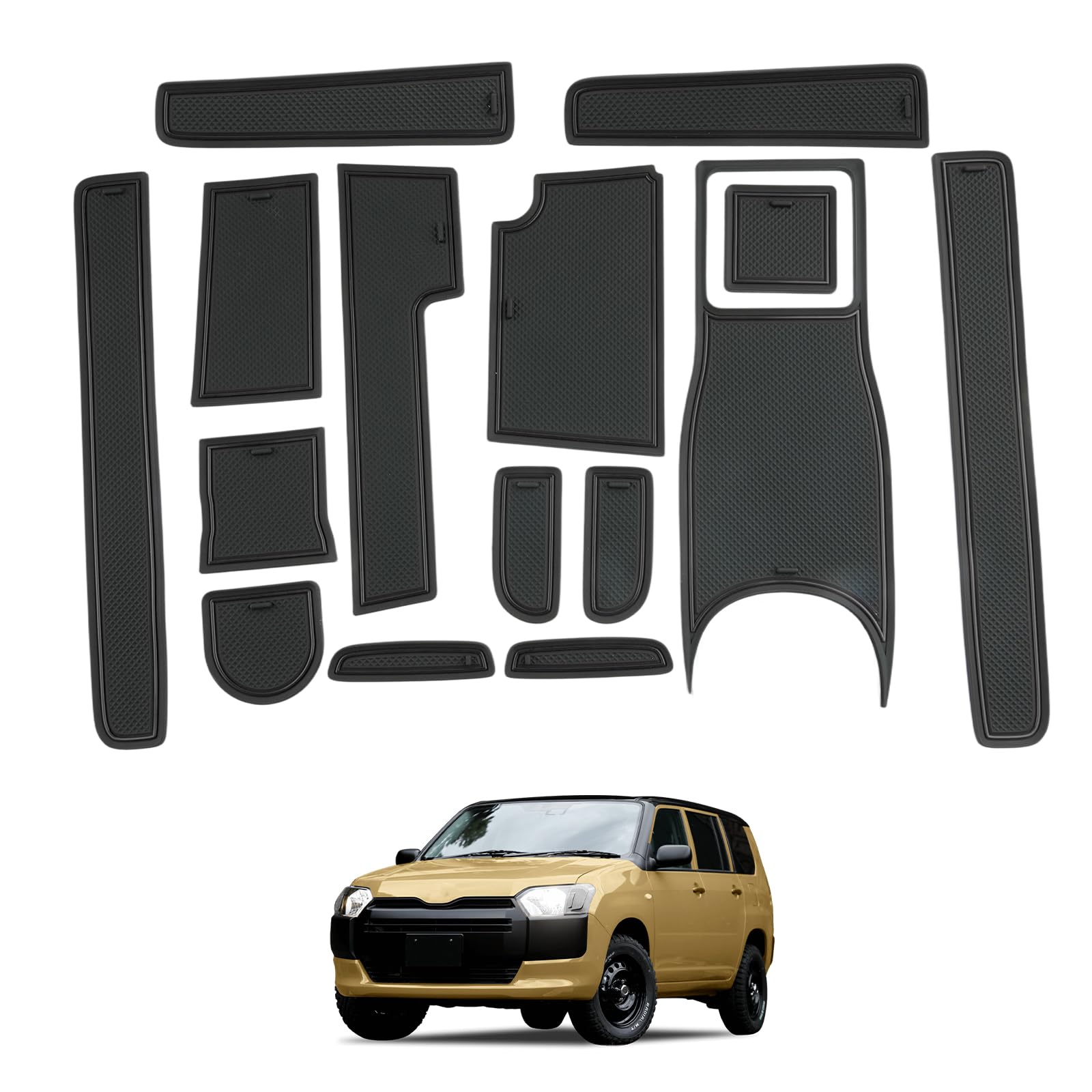 

Probox 160 Series NHP160V Hybrid Dedicated Practical Protection for Door Rubber Scratch Easy Probox 160 Series Custom RUIYAToyota Anti-Slip Mat.