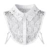 Elegant Detachable Lace Collar For Women Soft Mesh Fabric Easy To Wear Perfect For Office And Party Outfits
