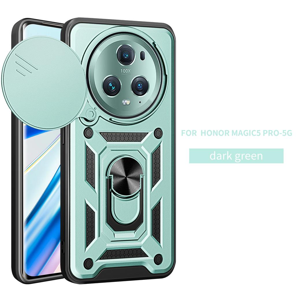 For Honor Magic6 Pro Case Honor Magic5 Pro Magnetic Ring Holder Armor Phone Case Magic 5Pro 6pro Slide Camera Protect Back Cover