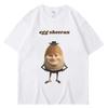 Camiseta Gráfica Divertida de Huevo Ed Sheeran Meme Algodón Transpirable Casual Manga Corta Hombres Mujeres Camisetas Ropa Urbana Regalo