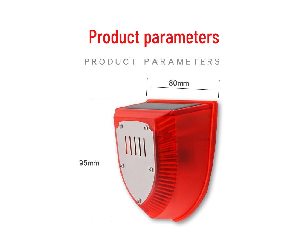 Dzienny solarny odstraszacz ptaków: Alarm Dźwiękowy i Świetlny do Sadu, Stawu, Pola Ryżowego i Odstraszacz Gołębi