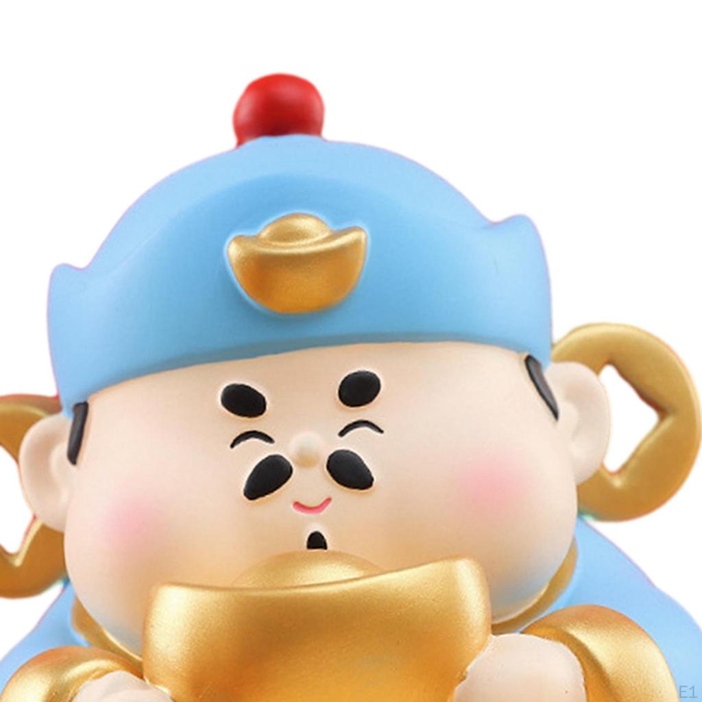Chinese Wealth Deity Figurine for Abundant Home Blessings
