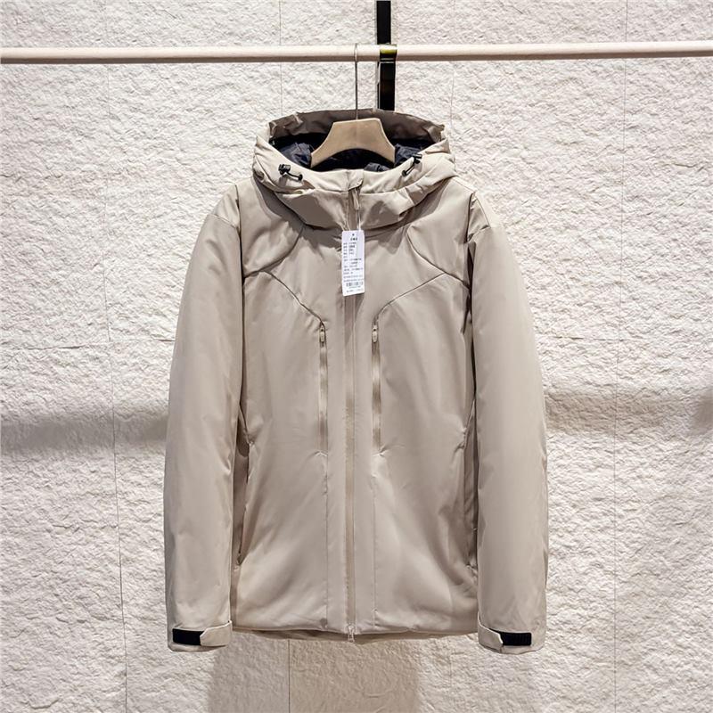 

Tech Outdoor Cold-Proof Cotton Jacket for Men & Women, Trendy Multi-Color Wind & Waterproof Autumn/Winter Outerwear XXL (for 80-87.5 kg) брудно-білий